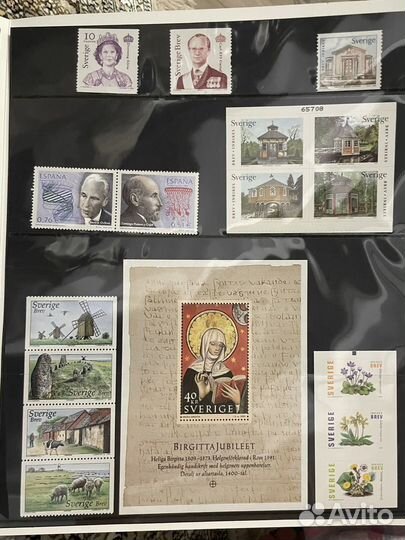 Альбом почтовых марок Швеции