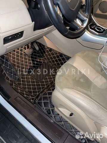 3D автоковрики из экокожи Range Rover Evoque Эвок