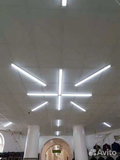 Светодиодный светильник линейный 60 Вт прозрачный