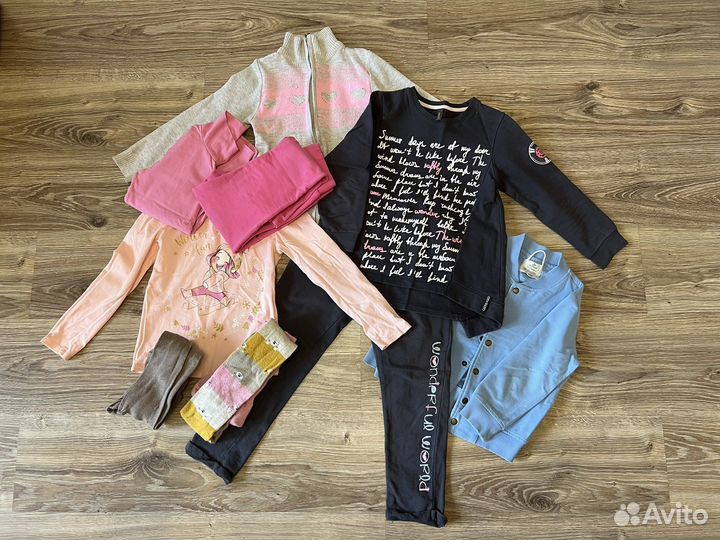 Вещи доя девочки пакетом, р.110-116