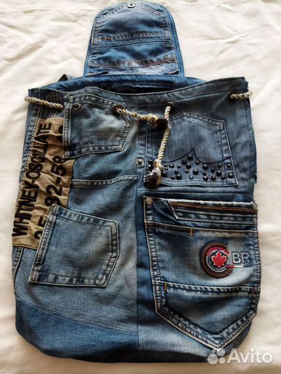 Рюкзак джинсовый