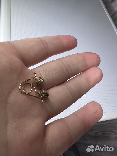 Золотые серги для девочки