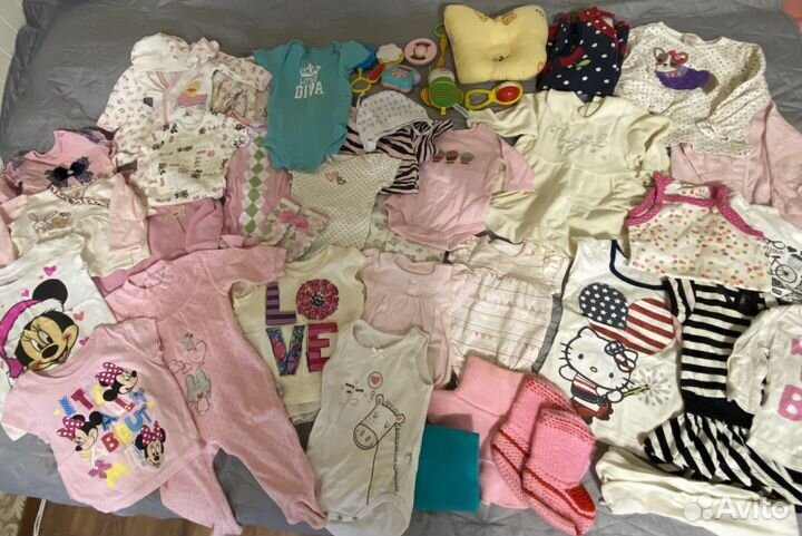 Пакет вещей для девочки 0-2 лет