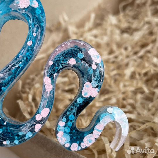 Елочные игрушки из эпоксидной смолы