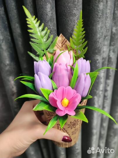 Цветы из мыла ручной работы