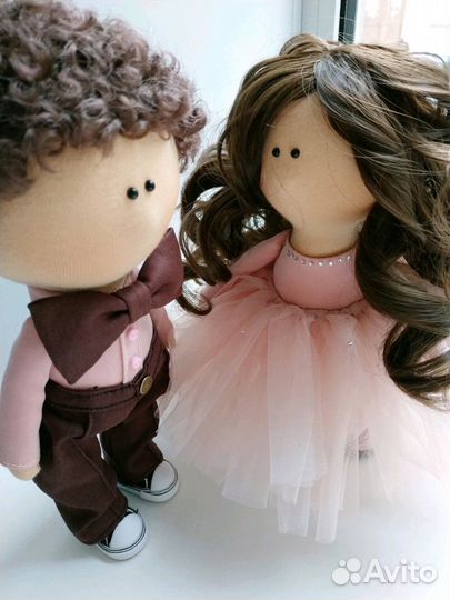 Куклы интерьерные - жених и невеста