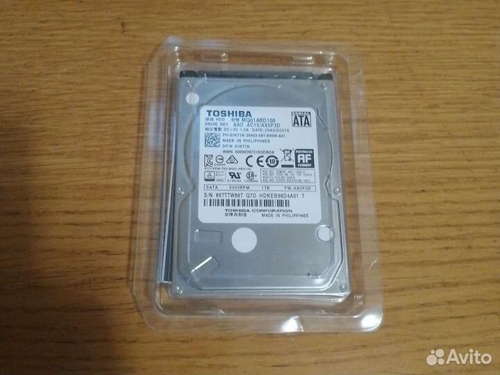 Жесткий диск Toshiba 1 тб