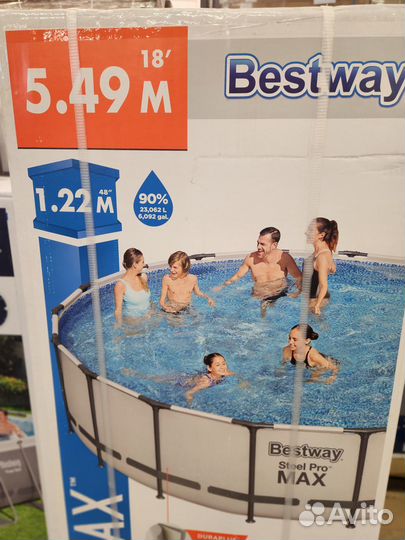 Каркасный бассейн 5.49*1.22