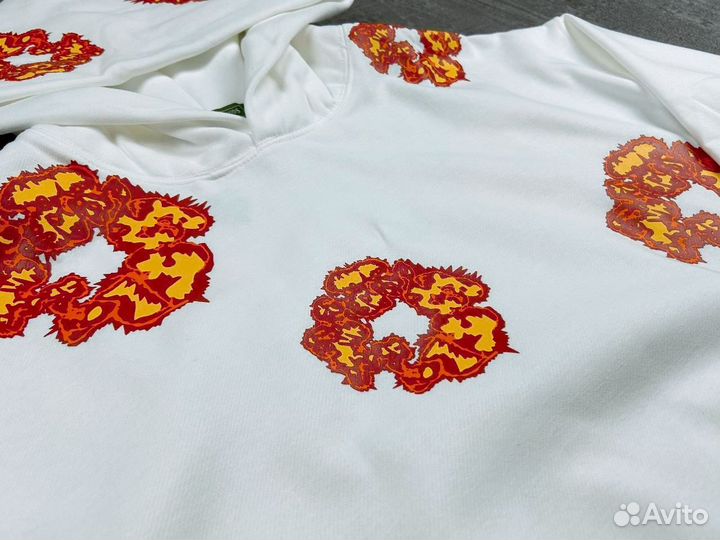 Худи Denim Tears x offset белое