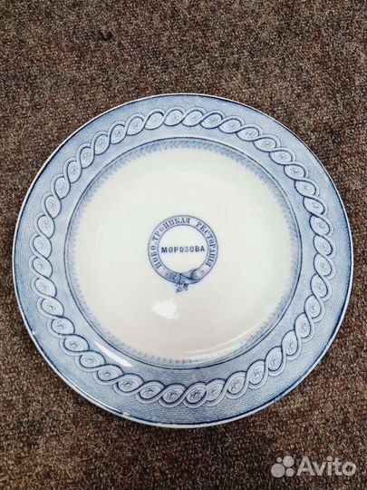 Тарелка с рекламой ново троицкая ресторация морозо