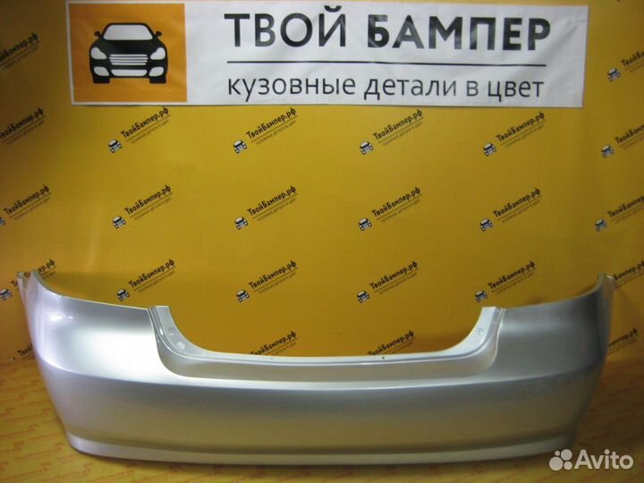 Бампер задний Chevrolet aveo T-250 серебристый