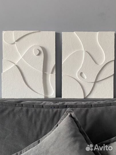 Картина из гипса