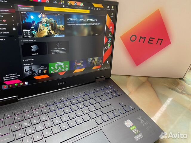Мощный Игровой ноутбук HP omen / RTX 3070 / 5800H