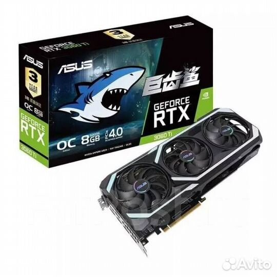 Видеокарта asus rtx 3060ti megalodon