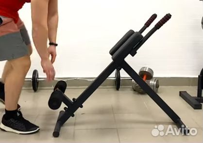 Гиперэкстензия скамья для спины 150 кг чёрная