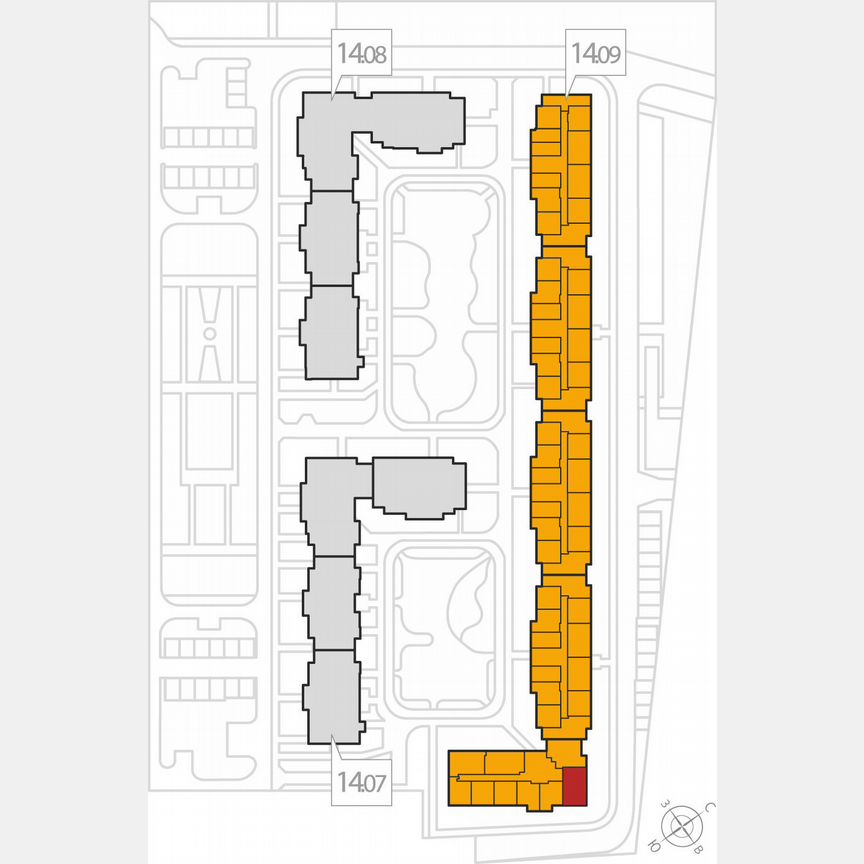2-к. квартира, 62,2 м², 7/8 эт.