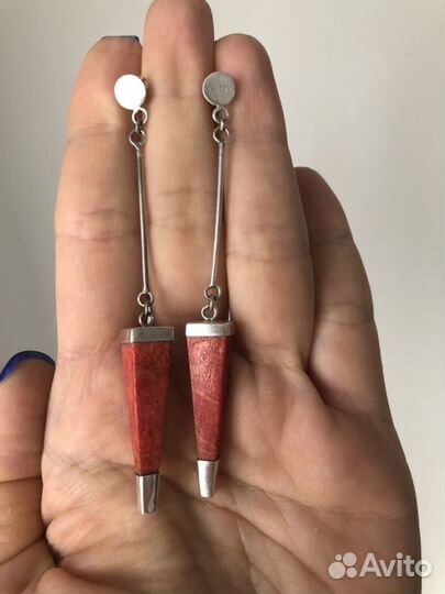 Серьги серебряные