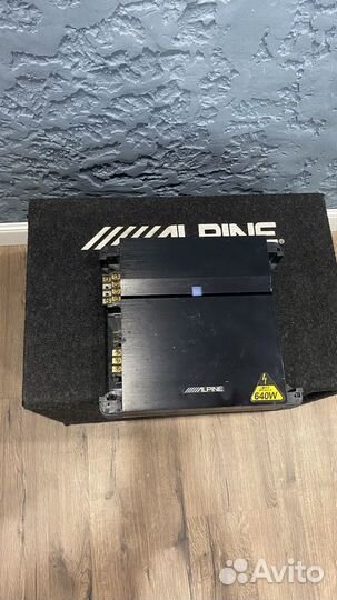 Сабвуфер alpine sbg 1244bp