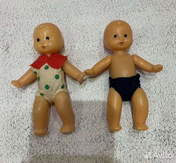 Пупсы, игрушки целлулоид ссср, гдр