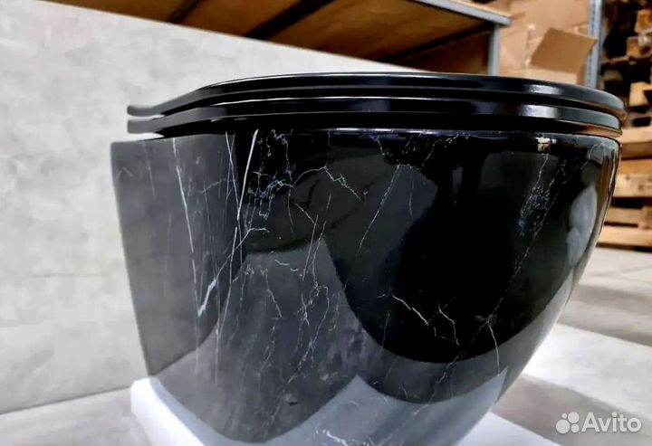 Унитаз напольный/подвесной черный