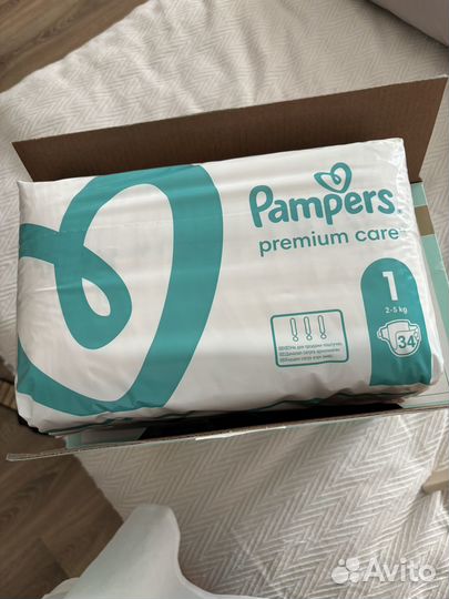 Подгузники pampers premium care 1