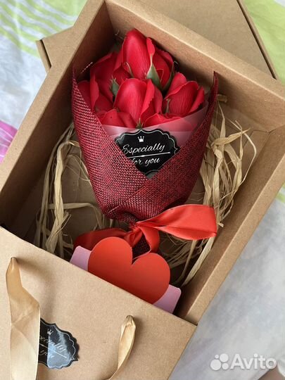 Букет из мыльных цветов