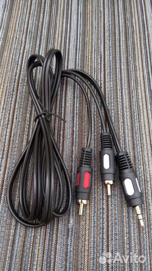 Аудио кабель jack 3.5mm 2 RCA