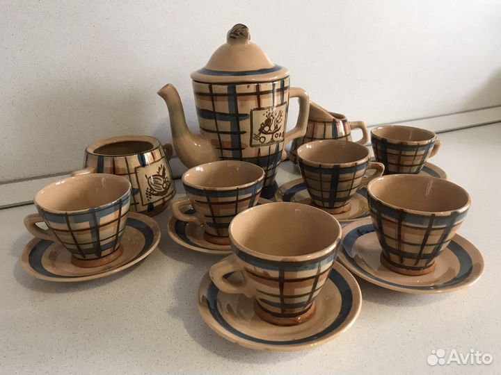 Сервиз СССР кофейный Гжель (редкий)