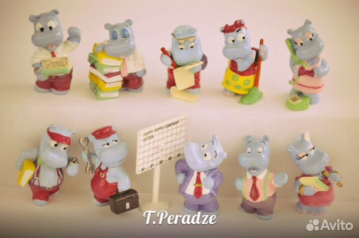 Серия Бегемоты в офисе и другие серии из киндеров