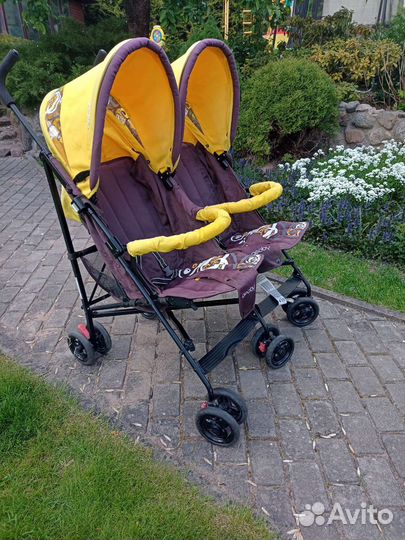 Коляска трость для двойни