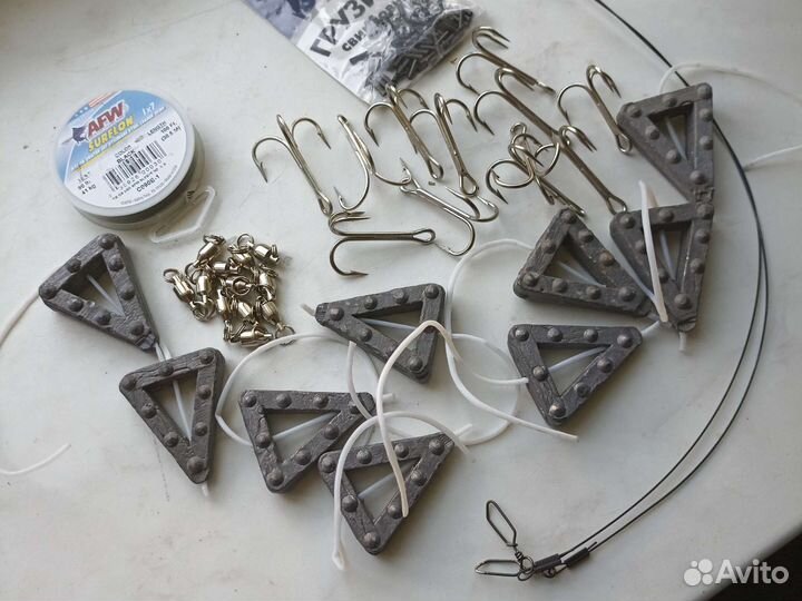 Грузила чебурашки, Оснастка на сома