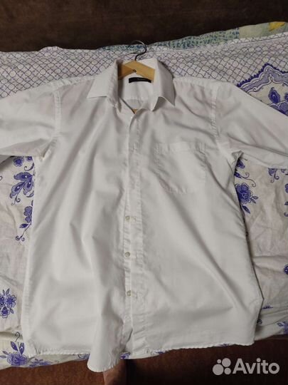 Рубашка белая размер 16