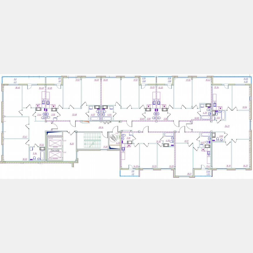 3-к. квартира, 103,5 м², 2/12 эт.