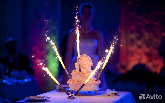 Фонтан свеча для торта / 12 см