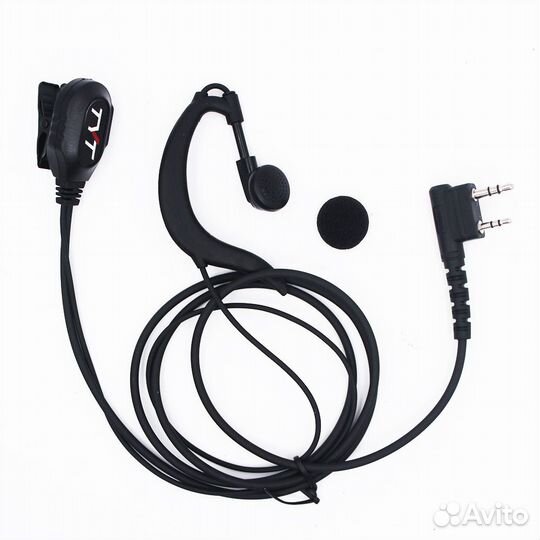 Гарнитура к рации TYT с выносной кнопкой PTT 2-Pin
