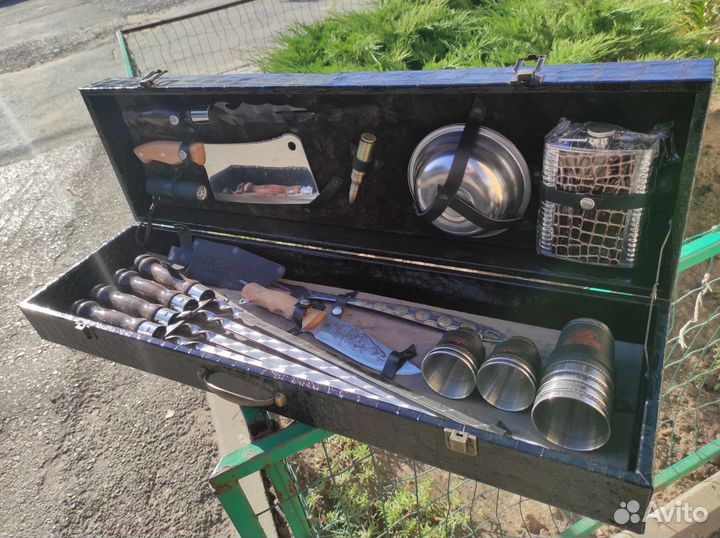 Набор шашлычный для пикника в кейсе