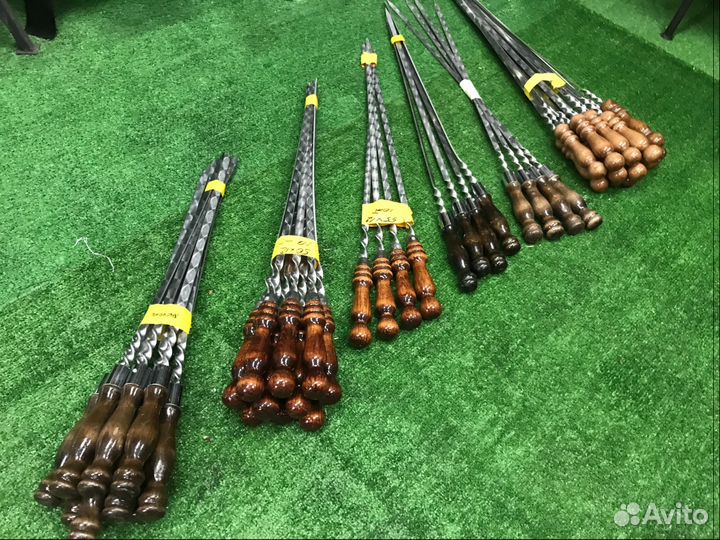 Шампура с деревянной ручкой нержавейка