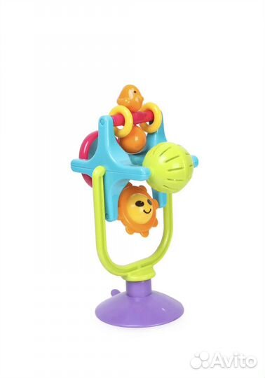 Игрушка вертушка на присоске