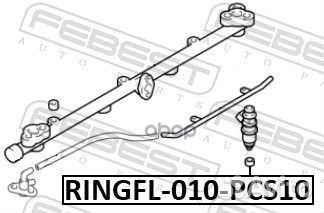 Кольцо уплотнительное форсунки впрыска топлива (10