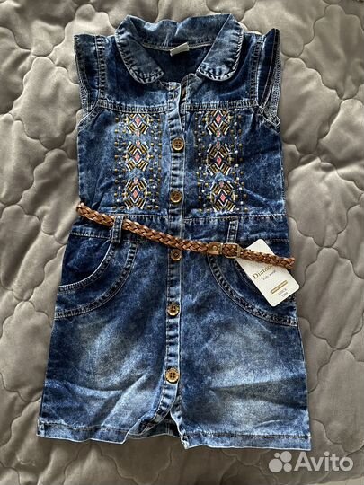 Джинсовый сарафан для девочек