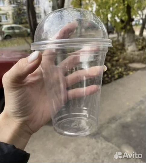 Стакан 0,3 с купольной крышкой