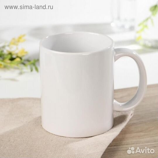 Кружка керамическая Доляна «Классика», 320 мл, цве