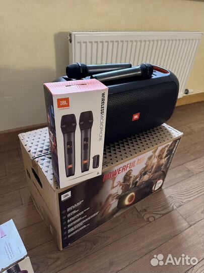 Колонка jbl partybox on the go с микрофонами