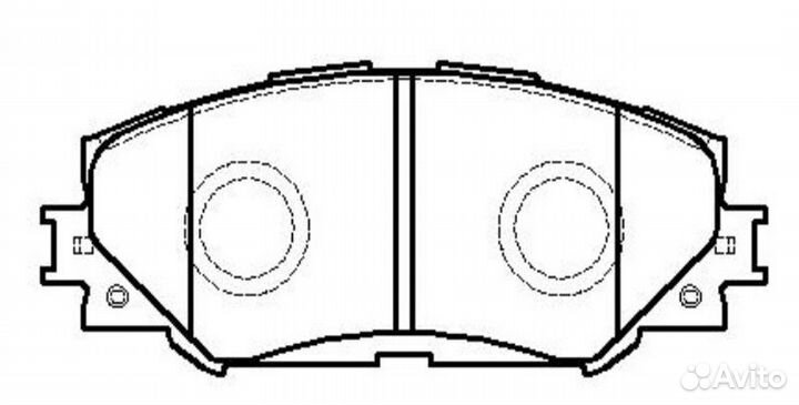 GK1062 Колодки тормозные дисковые перед