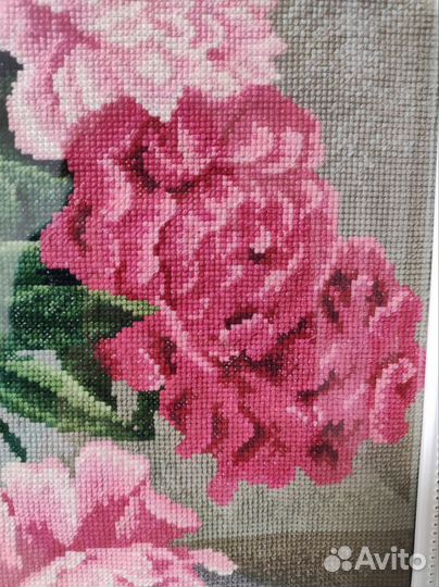 Картина, вышитая крестом, ручная работа