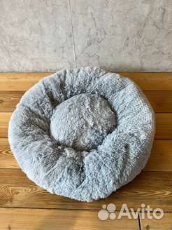 Лежанка круглая для кошек и собак 60 см