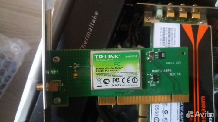 Wi fi адаптер для пк TP-Link TL-WN551G (PCI)
