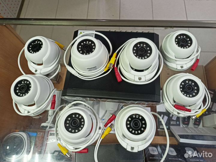 Видеонаблюдение комплект из 4-6-8 камер