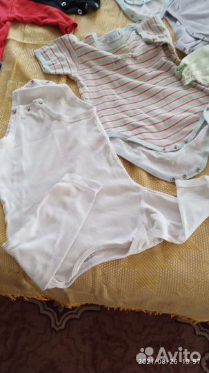 Боди - ползунки, от месяца