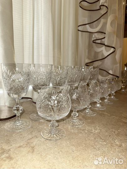 Роскошные хрустальные бокалы (6шт)